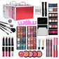 All-in-One Makeup Gift Set with Mirror, Makeup Tools, Lipstick, Eyeshadow & Blush, Portable Gift Box