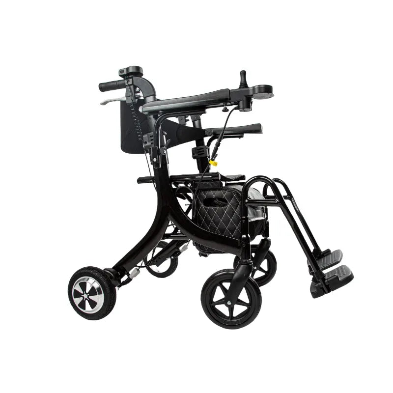 5-in-1 Electric Rollator Walker & Wheelchair with Seat – Lightweight Foldable Mobility Aid