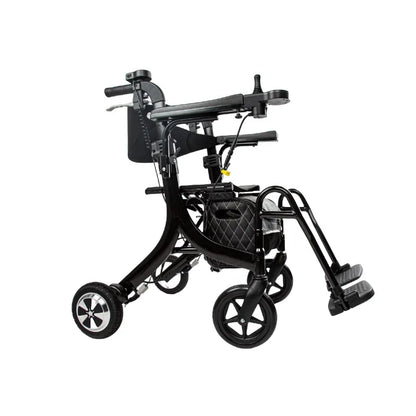 5-in-1 Electric Rollator Walker & Wheelchair with Seat – Lightweight Foldable Mobility Aid