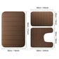 Black Memory Foam Bathroom Mat, Soft Thick Absorbent Bath Rug with Non-Slip Backing, Quick Dry Machine Washable