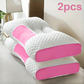 2-Pack Adjustable Ergonomic Neck Pillows, Contoured Support Pillows for All-Season Sleeping Comfort