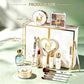 Deer-Themed Makeup Gift Set with Blush, Eyeshadow Palette, Lipstick & Lip Gloss