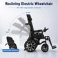 Reclining Electric Wheelchair with 90°-160° Adjustable Backrest and Leg Rests