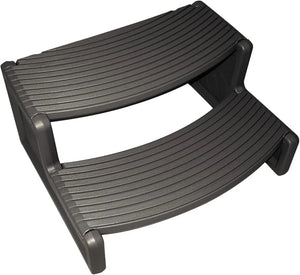 Portable Non-Slip Hot Tub Spa Step, 300 lbs Capacity, Weather-Resistant UV Polyethylene, Reversible Tread, Made in USA