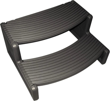 Portable Non-Slip Hot Tub Spa Step, 300 lbs Capacity, Weather-Resistant UV Polyethylene, Reversible Tread, Made in USA