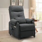 Compact Power Recliner Chair with Wheels & USB Ports, Electric Reclining Chair for Small Spaces, Living Room, Bedroom & Office