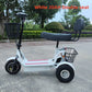 800W Foldable 3-Wheel 2-Seater Electric Mobility Scooter with Dual Baskets