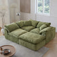 Modern Modular Cloud Sectional Sofa – Oversized Deep Seat Couch with Removable Cushions for Living Room