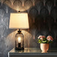Modern Table Lamp with Double-Layer Fabric Shade, Bedside Lighting for Bedroom and Living Room, Ships from USA
