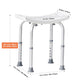 Adjustable Shower Chair for Seniors – Height Adjustable Bath Stool with Built-In Handles, Non-Slip Feet, 350 lb Capacity