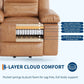 Electric Power Lift Recliner Chair with Massage & Heat – PU Leather Lift Assist Chair with Adjustable Backrest & Footrest for Seniors