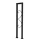 Black U-Shaped Stair Handrail – Wall-Mounted Anti-Slip Safety Grab Bar for Indoor & Outdoor Stairs