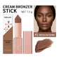 2-Piece Cream Bronzer Stick Set, Smooth Blendable Face Contour, Waterproof Natural Sun-Kissed Finish