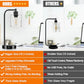 Industrial Touch Table Lamps Set of 2, 3-Way Dimmable Black Bedside Lamps with USB-A and USB-C Charging Ports and AC Outlet