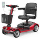 Foldable Electric Mobility Scooter for Adults, 20Ah Removable Battery, 4.8 MPH, 12° Climbing, Anti-Tip Design