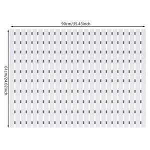 Large Non-Slip PVC Shower Mat 35.4x24 Inch, Textured Rubber Bath Floor Mat for Bathroom, Shower & Poolside