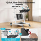 Sit-to-Stand Patient Transfer Aid – Adjustable Seat & Knee Pads with Safety Belt and Casters