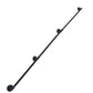 Black Pipe Stair Handrail – Rustic Wall-Mounted Railing with Round Corners, 4FT–16FT