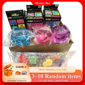 Squishy Mystery Blind Box, Soft Slow-Rising Sensory Squeeze Fidget Toy for Kids & Adults