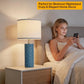 Ceramic Table Lamps Set of 2, 3 Color Temperatures, Rustic Bedside Lighting for Bedroom and Living Room