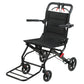 17.7 Inch Narrow Foldable Transport Wheelchair with Pull Bar