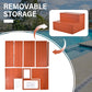 2-Step Hot Tub Steps, Heavy Duty Waterproof Spa Stairs with Non-Slip Treads for Outdoor Pools, RVs, Porches & Gardens