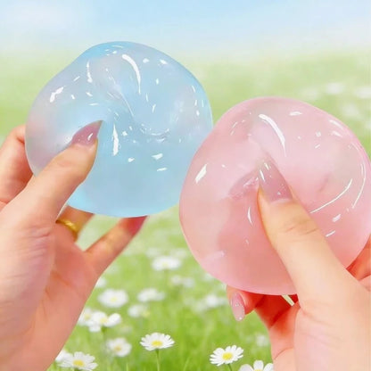 Handmade 6cm Round Malt Squishy Ball, Coconut Oil Slow-Rising Squeeze Fidget Toy