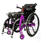 Manual Standing Sports Wheelchair with Folding Portable Design