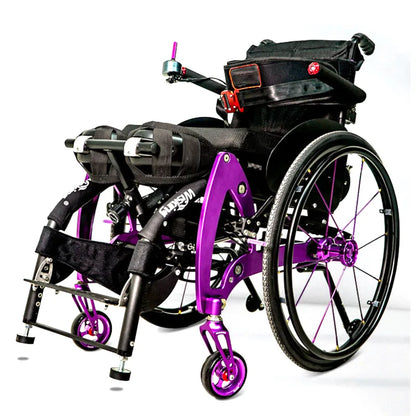Manual Standing Sports Wheelchair with Folding Portable Design