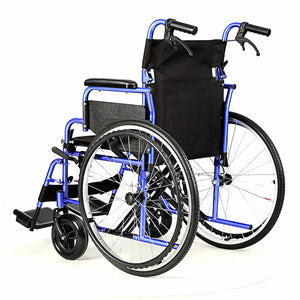 Lightweight Folding Manual Wheelchair with Slope Armrests