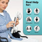12" Suction Cup Shower Grab Bars 2-Pack – No-Drill Bathroom Safety Handles for Bathtub, Shower & Toilet