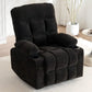 360° Swivel Rocker Recliner Chair – Manual Upholstered Lounge Chair with Cup Holders & Side Pockets for Living Room