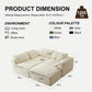 Modern Modular Cloud Sectional Sofa – Oversized Deep Seat Couch with Removable Cushions for Living Room