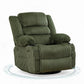 360° Swivel Rocking Recliner Chair with Cup Holder, Oversized Corduroy Glider Lounge Chair for Living Room & Nursery