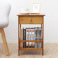 2/3-Tier Bamboo Bedside Nightstand with Drawer, Multifunctional Side Table & Storage Shelf for Bedroom, Sofa & Home