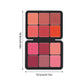 12-Color Cream Blush Palette, Matte & Shimmer Finishes, Blendable Long-Lasting Cheek Color