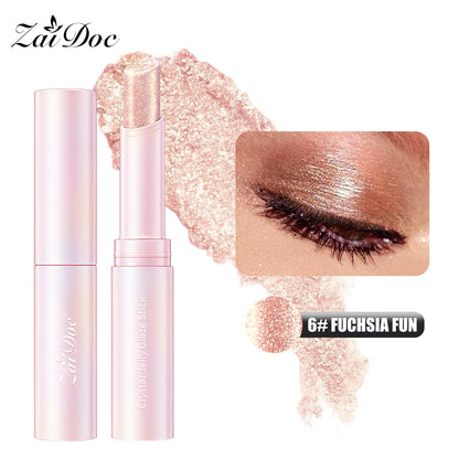 Pearl Shimmer Eyeshadow Stick, Waterproof & Smudge-Proof, Highly Pigmented, 5 Color Options