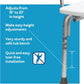 Tub Transfer Bench for Seniors – Height Adjustable Shower Chair with Reversible Left or Right Entry & Backrest