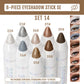 8-Piece Eyeshadow Stick Set, Matte & Shimmer Cream Pencils, Long-Lasting Water-Resistant, Easy to Blend