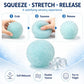 Light Blue Slushie-Texture Squeeze Ball, Soft Crunchy ASMR Sensory Fidget Toy