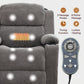 Power Lift Recliner Chair with 8-Point Vibration Massage & Lumbar Heat, Electric Stand Assist Chair with Cup Holders