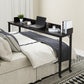 Queen/Full Size Overbed Table with Wheels, Mobile Rolling Laptop Computer Desk, Dining & Bar Table for Bedroom and Home