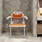 Wall-Mounted Folding Shower Chair with Backrest – 5-Level Height Adjustable Bath Seat, 330 lb Capacity