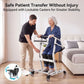 Sit-to-Stand Patient Transfer Aid – Adjustable Seat & Knee Pads with Safety Belt and Casters
