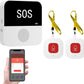 Wireless WiFi Elderly Caregiver Pager SOS Call Button Emergency SOS Medical Alert System for Seniors Patients Elderly At Home