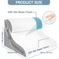 Adjustable Memory Foam Bed Wedge Pillow with Detachable Neck Bolster, Incline Support for Sleeping, Reading & Post-Surgery Comfort