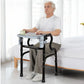 Adjustable Metal Rollator Walker with Table for Elderly Mobility Assistance