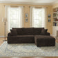 95-Inch L-Shaped Modular Sofa – Modern Boneless Sectional Couch with Comfortable Foam Seating, No Assembly Required