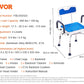 360° Swivel Shower Chair – Height Adjustable Bath Seat with Armrests, Backrest & Non-Slip Feet for Seniors