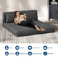 4-in-1 Folding Sofa Bed – Convertible Corduroy Loveseat Sleeper Couch with Pillow, Space-Saving Fold-Out Chair Bed